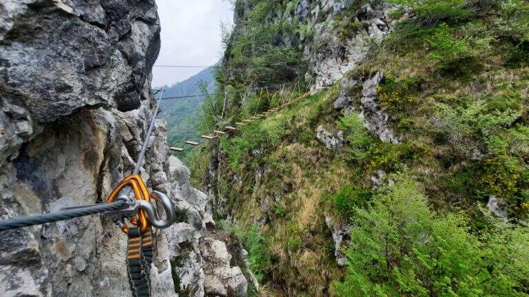 Ferrata il Nido dei Santa Croce (Corna Maria) - foto 47