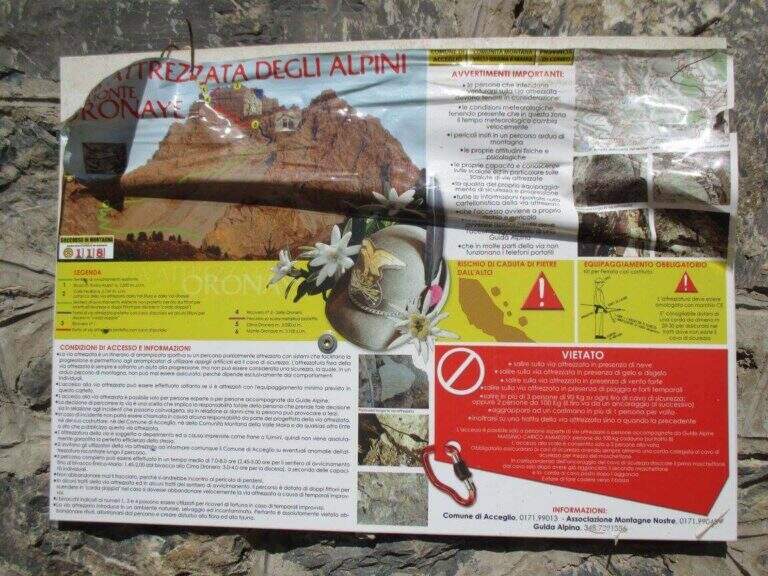 Ferrata degli Alpini all'Oronaye - foto 2