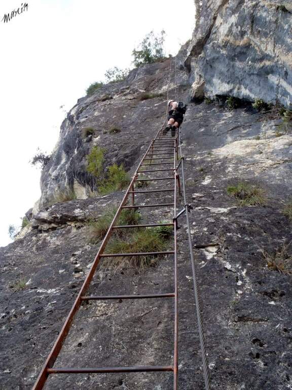 Ferrata dell'Amicizia a Cima Sat