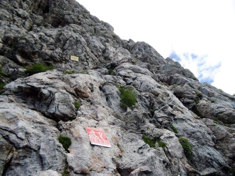 Ferrata delle Crete Rosse - Creta di Aip