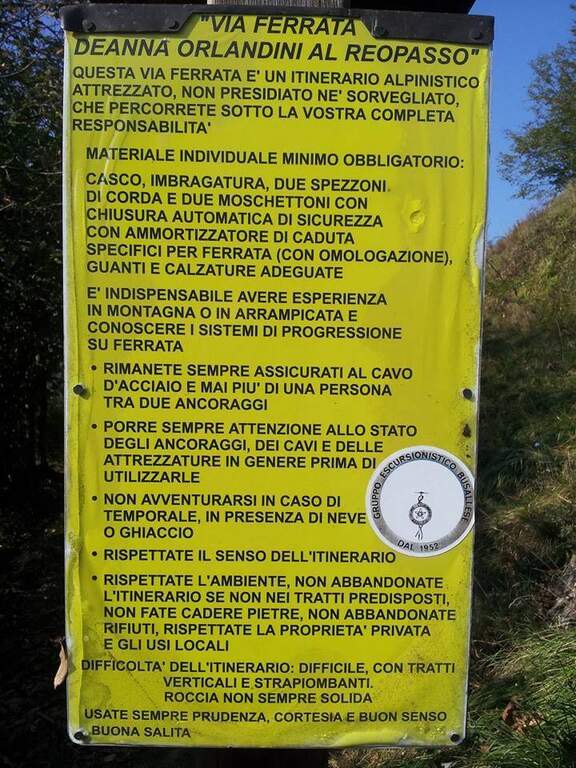 Ferrata Deanna Orlandini - Rocche del Reopasso - foto 2