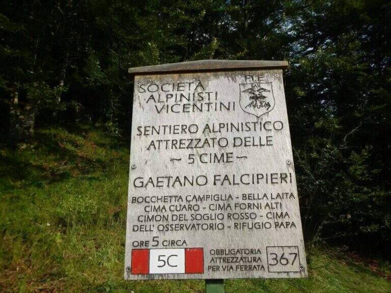 Sentiero Attrezzato Falcipieri