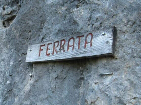 Ferrata Fiamme Gialle alla Palazza Alta
