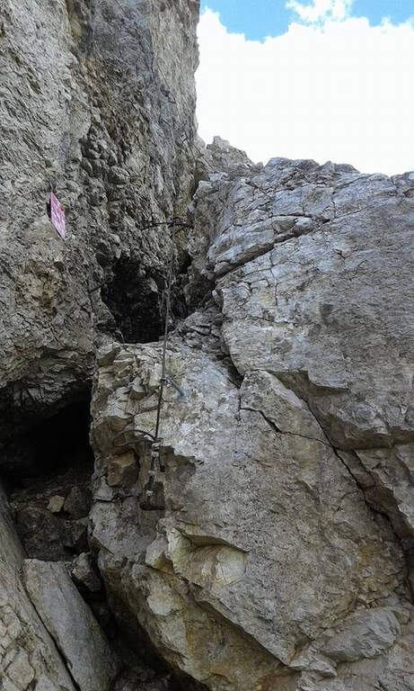 Ferrata Kaiserjager al Col Ombert - foto 16