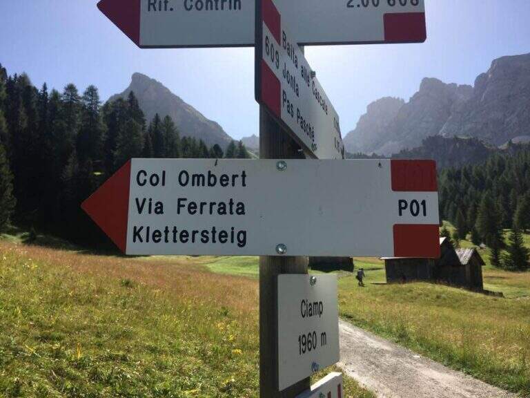 Ferrata Kaiserjager al Col Ombert - foto 5
