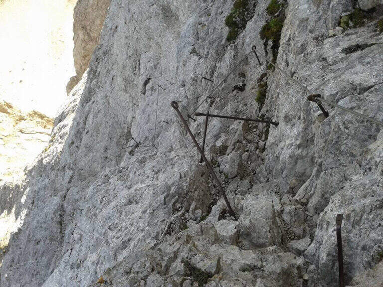 Ferrata Kaiserjager al Col Ombert - foto 22