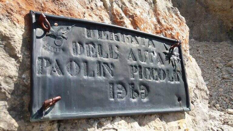 Ferrata Paolin Piccolin a Cima d'Auta Orientale