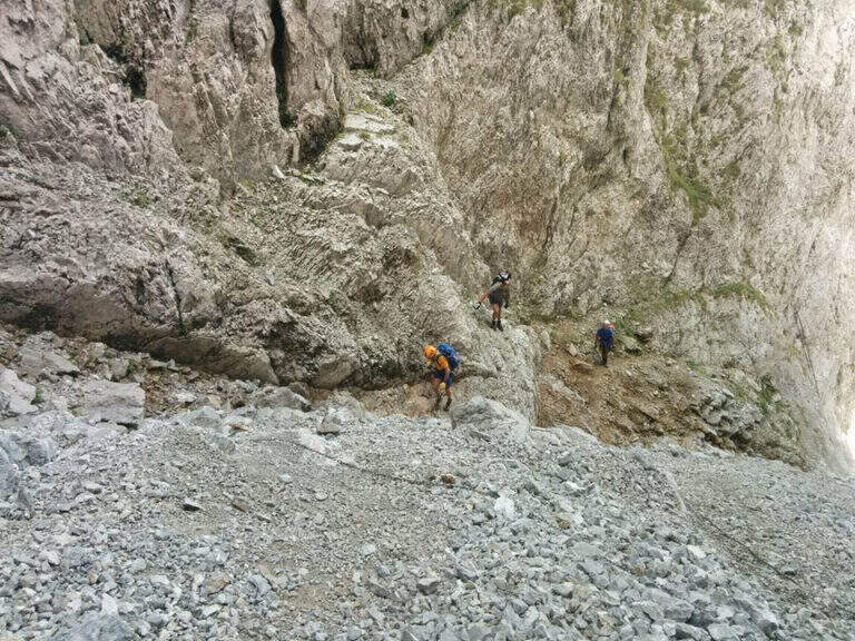 Ferrata del Passo della Porta (Corrado Franceschi) al Monte Visolo - foto 13