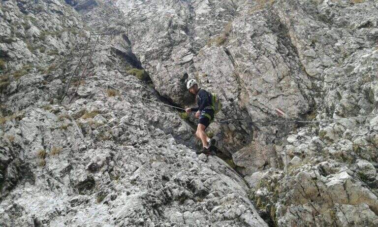 Ferrata del Passo della Porta (Corrado Franceschi) al Monte Visolo - foto 9