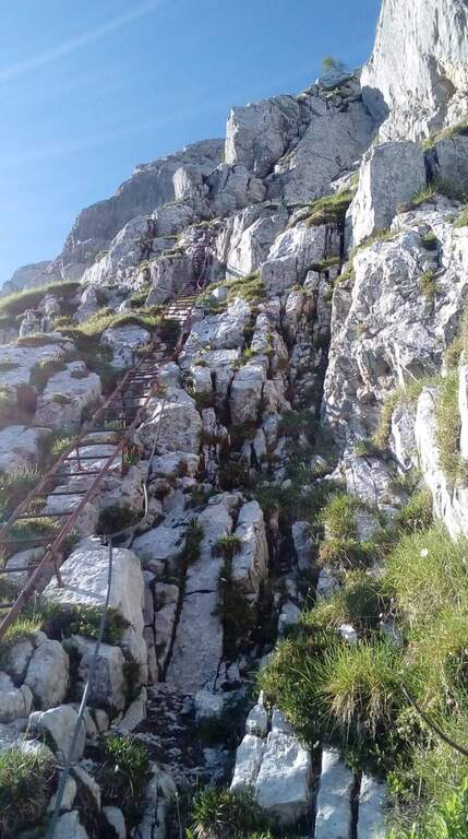 Ferrata del Passo della Porta (Corrado Franceschi) al Monte Visolo - foto 17