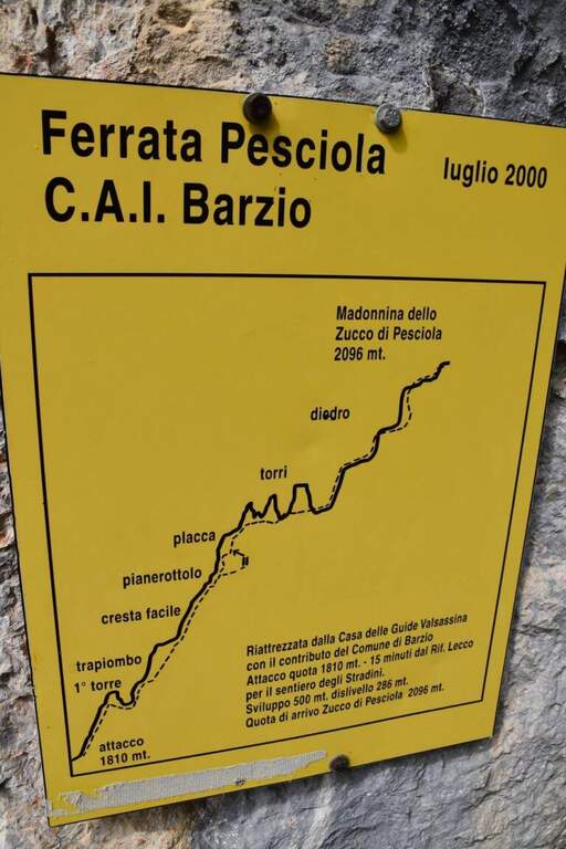 Ferrata Zucco Pesciola