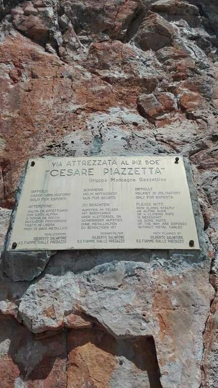 Ferrata Cesare Piazzetta al Piz Boè