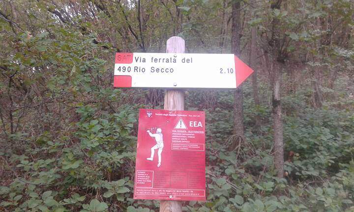 Ferrata Rio Secco a Cadino