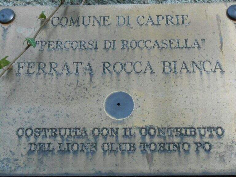 Ferrata Guido Rossa a Caprie (Rocca Bianca)