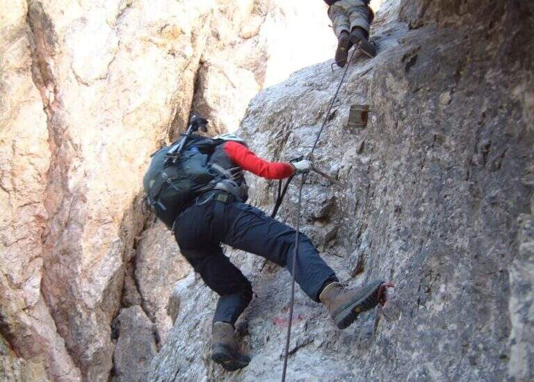 Ferrata Aldo Roghel alla Forcella delle Guglie - foto 11