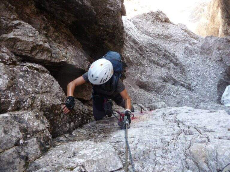 Ferrata Aldo Roghel alla Forcella delle Guglie - foto 17