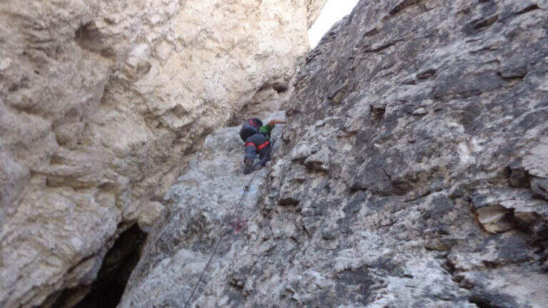 Ferrata Aldo Roghel alla Forcella delle Guglie - foto 15