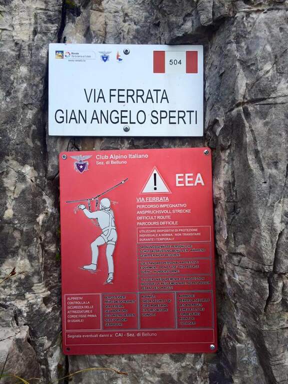 Ferrata Sperti - Schiara