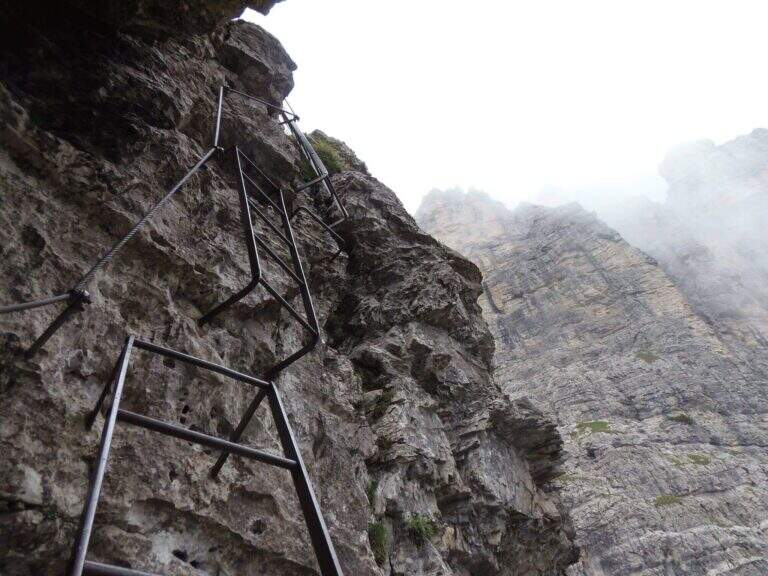 Ferrata Piero Rossi alla Forcella Marmol - foto 25