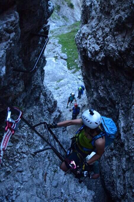 Ferrata Piero Rossi alla Forcella Marmol - foto 22