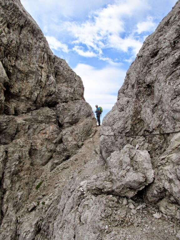Ferrata Aldo Roghel alla Forcella delle Guglie - foto 20