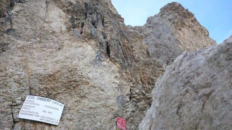 Ferrata Kaiserjager al Col Ombert - foto 15