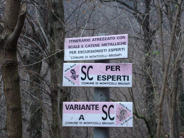 Sentiero Attrezzato delle Cascate di Monticelli Brusati