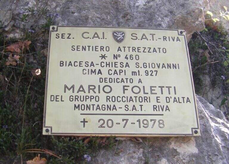Sentiero Attrezzato Foletti