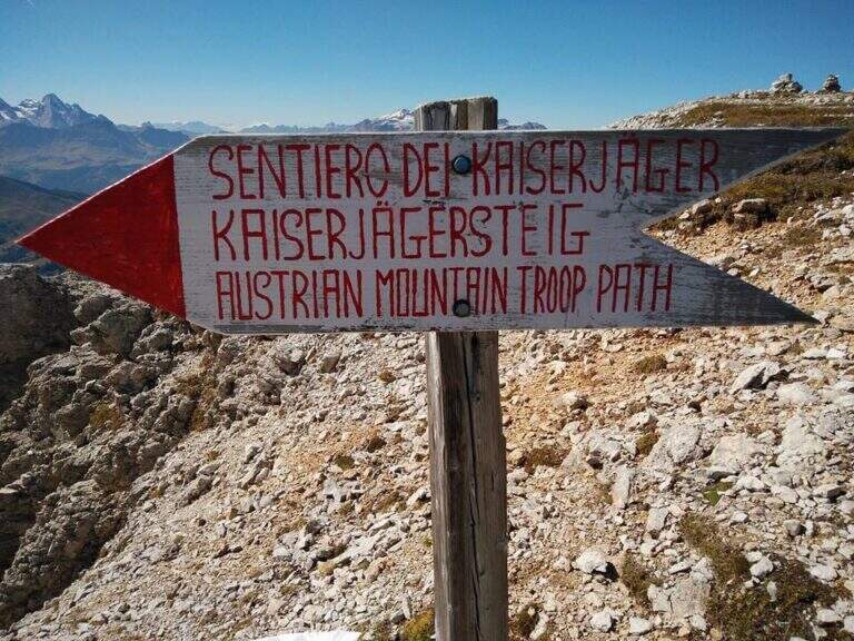 Sentiero Attrezzato Kaiserjager al Lagazuoi