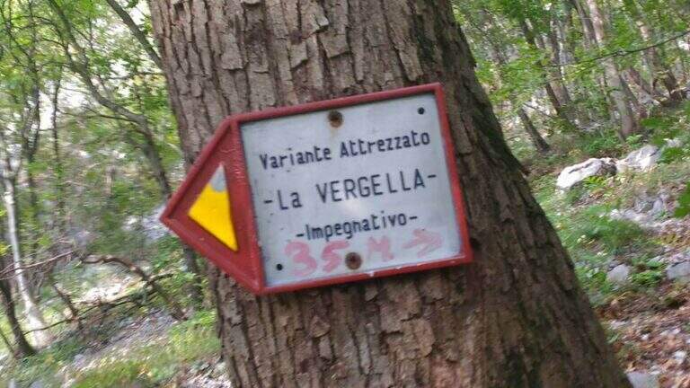 Sentiero Attrezzato della Vergella al Monte San Martino