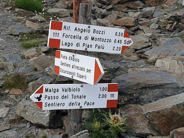 Sentiero Attrezzato degli Alpini a Punta d'Albiolo
