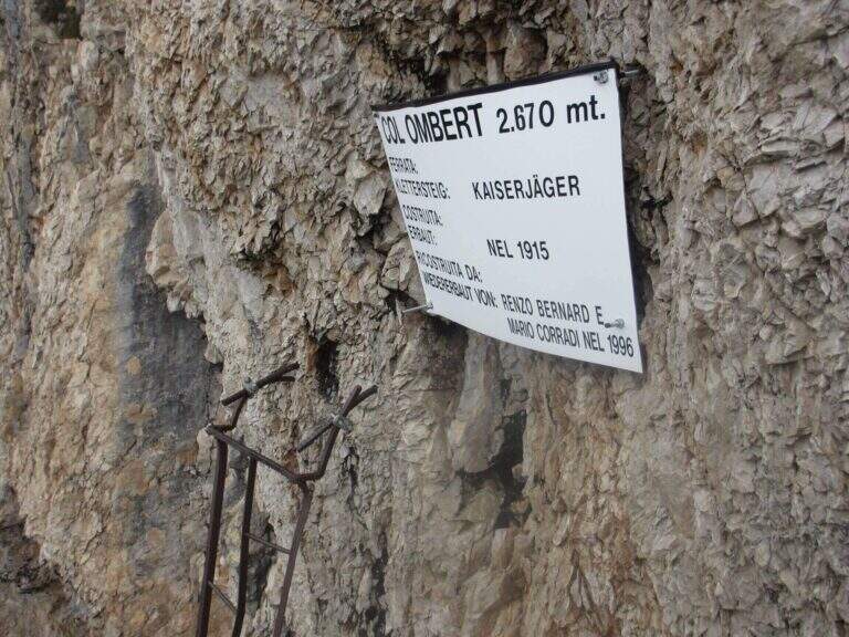 Ferrata Kaiserjager al Col Ombert - foto 14