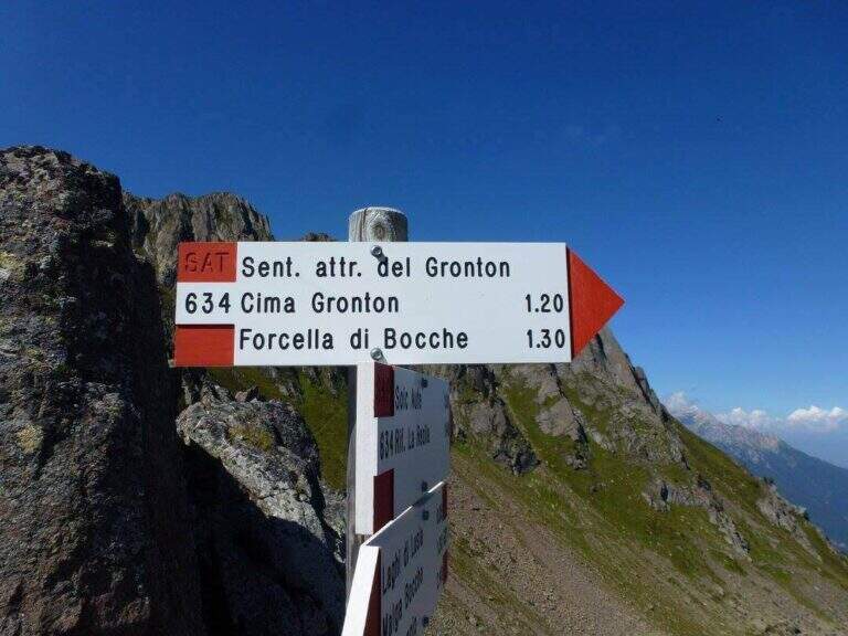 Sentiero Attrezzato del Gronton a Cima Bocche