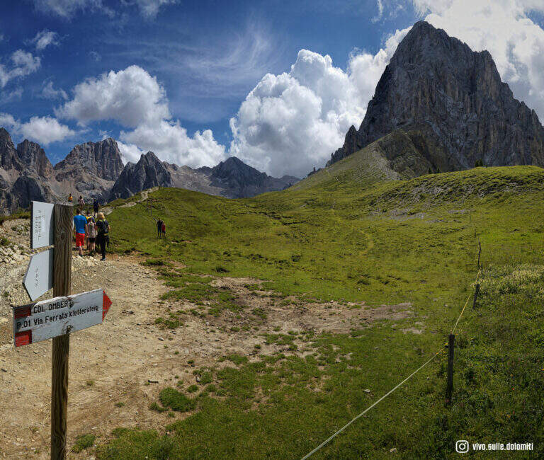 Ferrata Kaiserjager al Col Ombert - foto 36