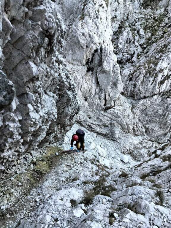 Ferrata del Passo della Porta (Corrado Franceschi) al Monte Visolo - foto 26